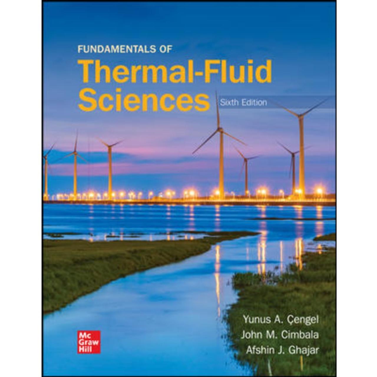 Fundamentals of thermal-fluid sciences 6th edition