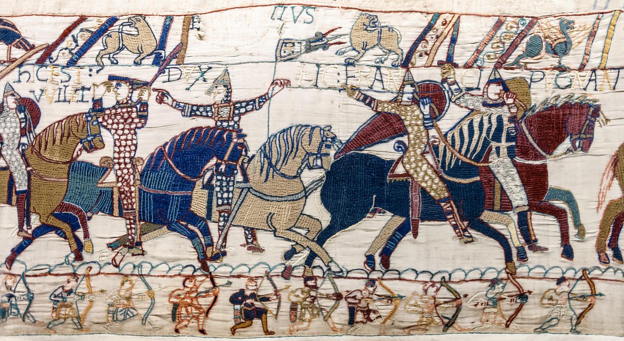 The bayeux tapestry was embroidered by women.