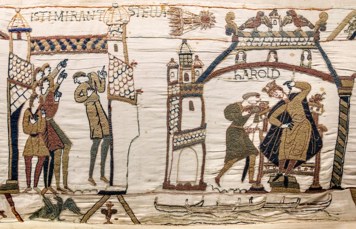 The bayeux tapestry was embroidered by women.